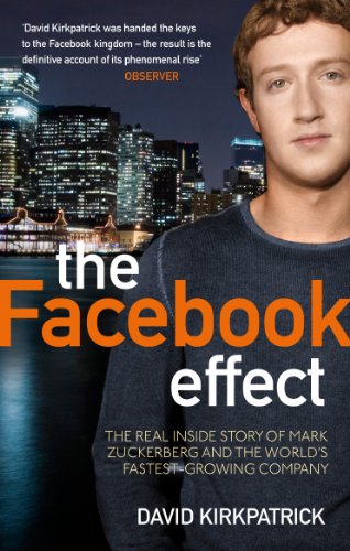 Book cover featuring Mark Zuckerberg with a city skyline background.