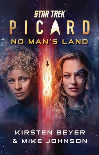 Cover of “Star Trek: Picard: No Man’s Land” script book with two women.