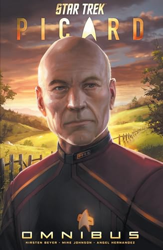 āStar Trek: Picardā omnibus cover featuring a portrait of Captain Picard.
