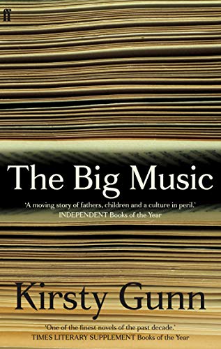 Book cover for āThe Big Musicā by Kirsty Gunn with layered woodgrain texture.