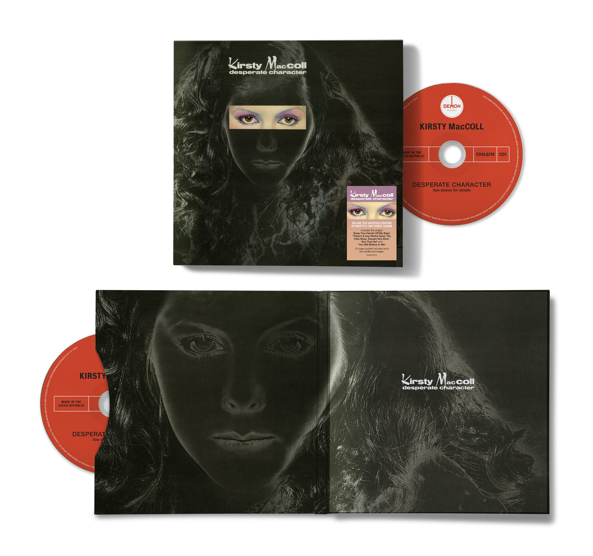 Kirsty MacColl “Desperate Character” deluxe CD gatefold with two discs.