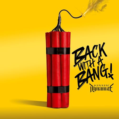 Red dynamite bundle with lit fuse and album title text overlay.