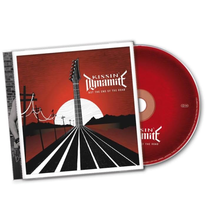 CD case and disc for Kissin' Dynamite’s “Not The End Of The Road.”