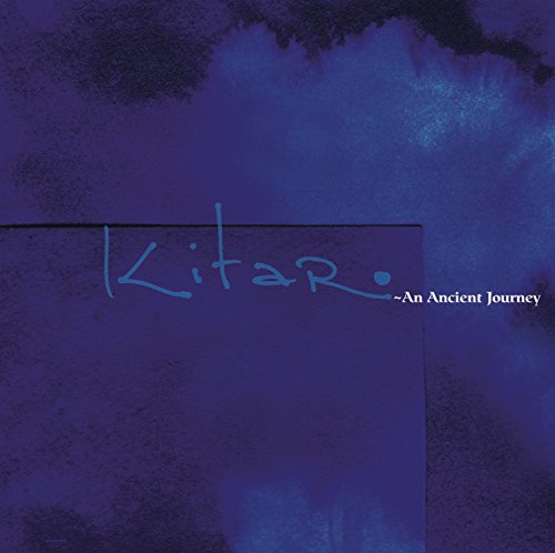 Blue textured album cover with white text reading "Kitaro - An Ancient Journey".