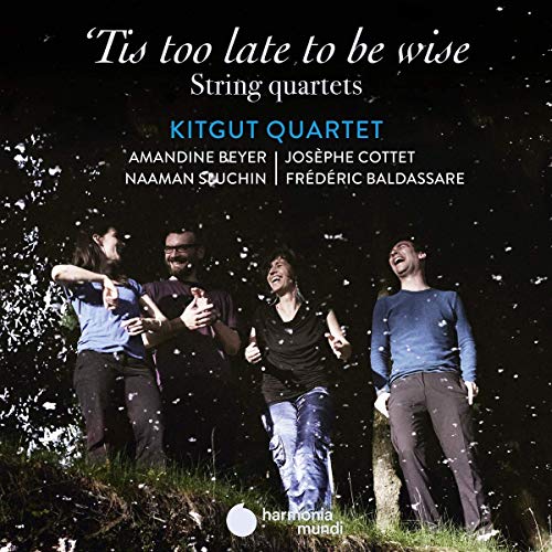 CD cover featuring the Kitgut Quartet and musician names against a dark background.