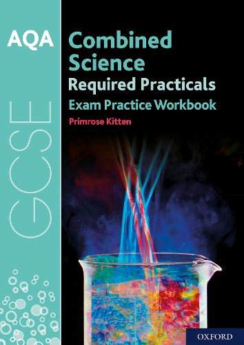 AQA GCSE Combined Science workbook cover with a chemistry experiment.