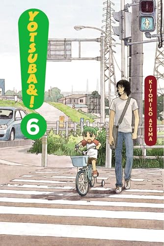 A man walks beside a young girl riding a bicycle across a crosswalk.