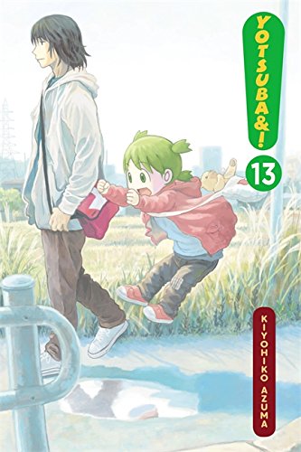 Manga cover: young girl pulling on a man’s jacket in a park.