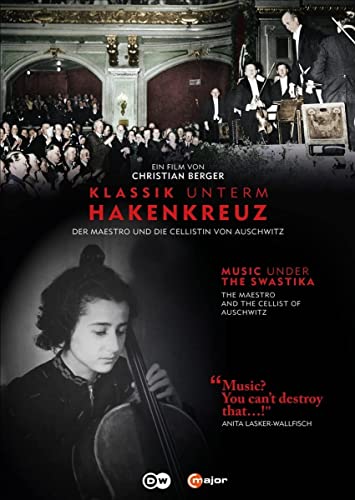 DVD cover for "Klassik Unterm Hakenkreuz" depicting musicians and a cellist.