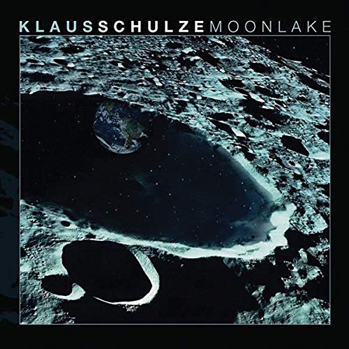 Album cover showing a view of Earth from a cratered moon surface.