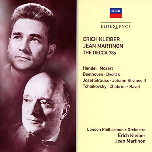 CD cover with two men's portraits and composer/ conductor names on a pale yellow background.
