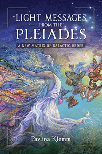 Book cover showing a woman with flowing hair and butterflies against a starry background.