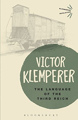 Book cover with a train, dark text, and green circular background.