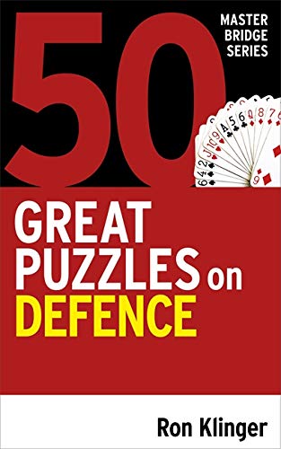 Book cover: "50 Great Puzzles on Defence" with playing cards.