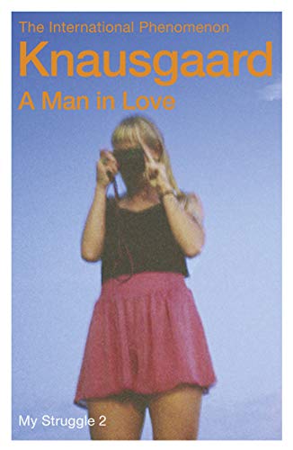 Book cover: woman with obscured face, pink skirt, blue background.