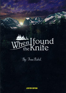 DVD cover for “When I Found the Knife” with mountains and text.