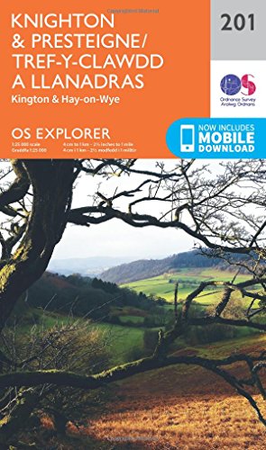 "Ordnance Survey map cover featuring a scenic landscape with rolling hills and bare trees."