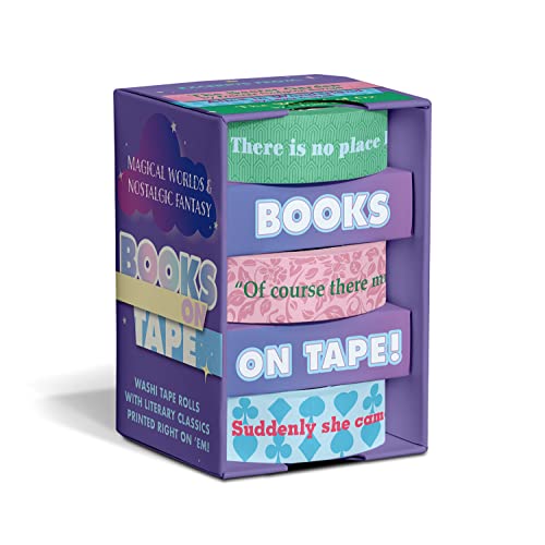 Stack of colorful washi tape rolls in a clear display box.