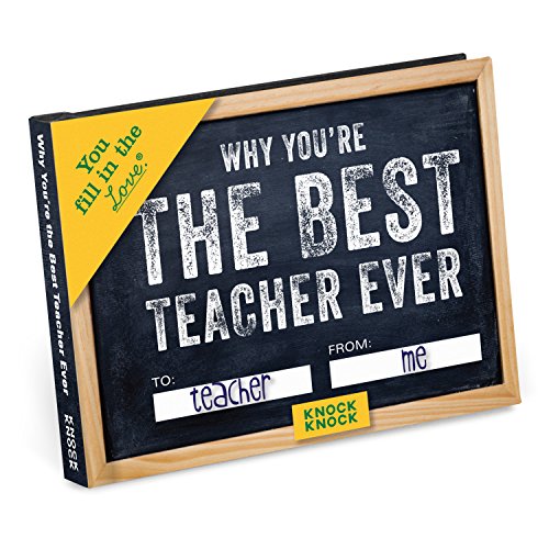 Small chalkboard-style fill-in-the-blank journal for a teacher gift.