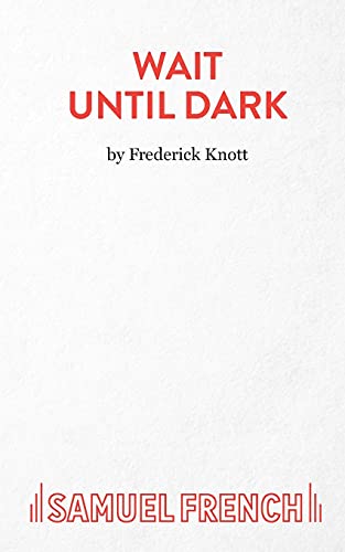 Cover of "Wait Until Dark" play script, red text on white background.