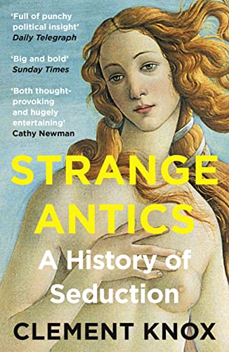Book cover: "Strange Antics" with Renaissance-style painting of a woman.