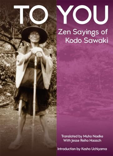 Book cover: portrait of a Zen Buddhist monk with a walking stick.
