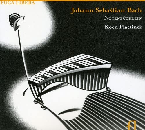 CD cover: black and white illustration of a marimba and musical text.