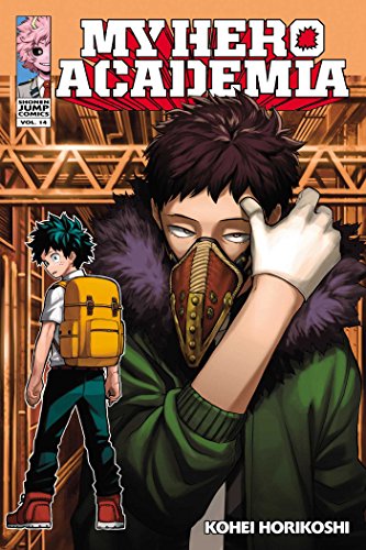 Manga cover featuring Overhaul and Izuku Midoriya against a metallic industrial background.