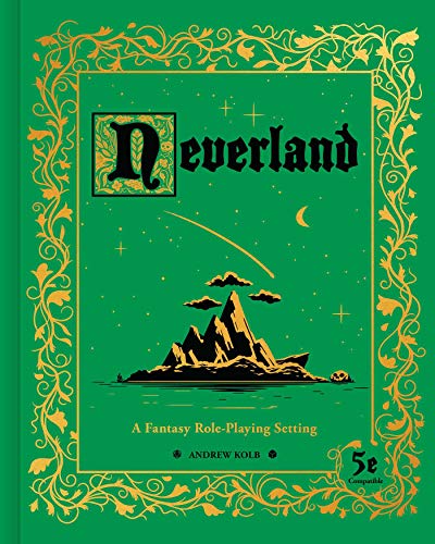 Green cover with “Neverland” title, mountains, and a shooting star.