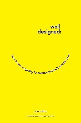 Yellow book cover with white text: "well designed:" and author name.