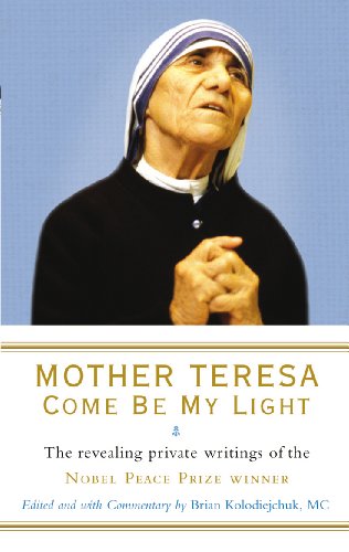 Book cover featuring a portrait of Mother Teresa in her habit.