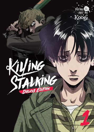Cover art for Killing Stalking Deluxe Edition Vol. 1 featuring two illustrated male characters.