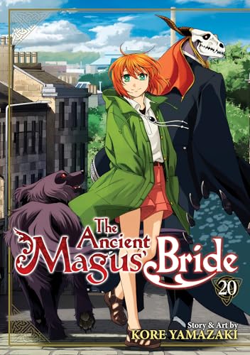 Manga cover featuring a girl, a skull-headed figure, and a large black dog.