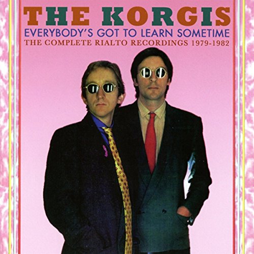 CD cover for The Korgis’ “Everybody’s Got To Learn Sometime” album, two men.