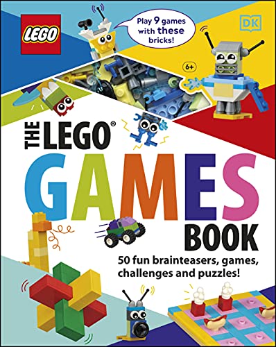 LEGO Games book cover with colorful brick builds and text.