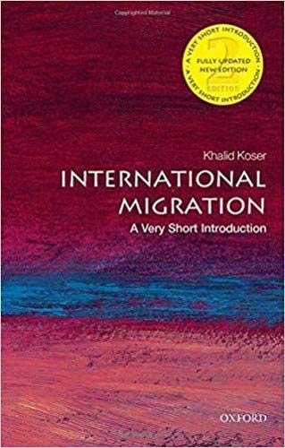 Red book cover with white text: “International Migration” and author’s name.