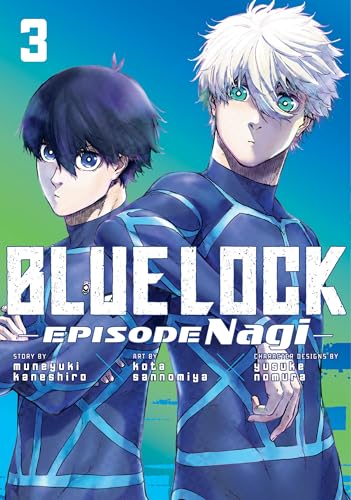Manga cover for Blue Lock: Episode Nagi volume 3 featuring two young male soccer players.