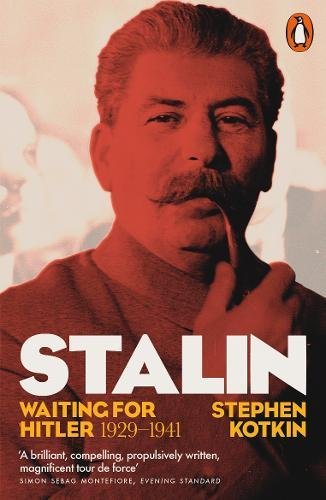 Book cover featuring a red-toned portrait of Stalin with title "Stalin: Waiting for Hitler".
