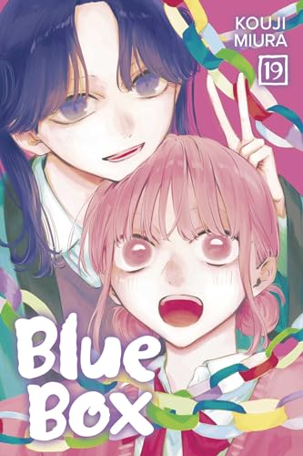 Manga cover featuring two girls with colorful paper chains against a pink background.