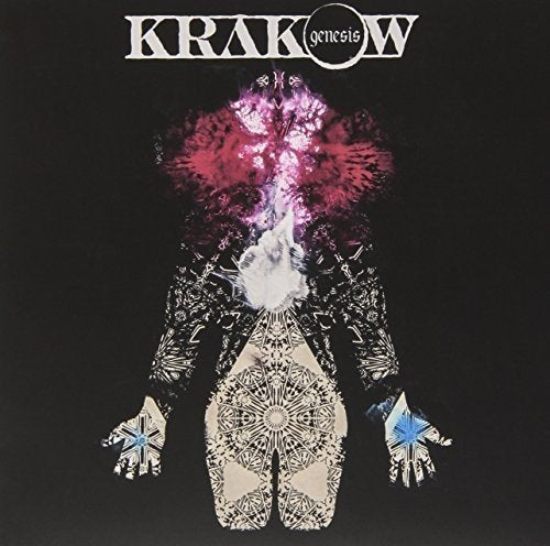 Album cover: abstract figure with glowing red and blue energy effects.