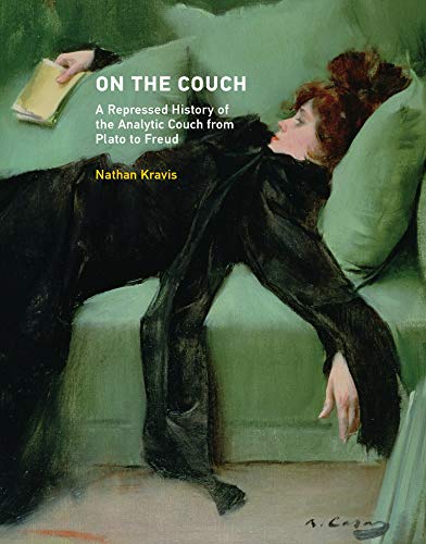 Book cover depicting a woman reclining on a green couch, reading.