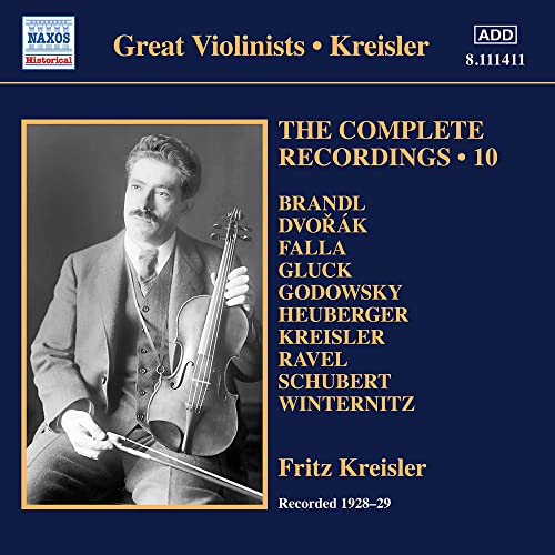 CD cover featuring a black and white portrait of violinist Fritz Kreisler.