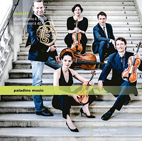 "CD cover featuring five musicians posing on stairs with their instruments."