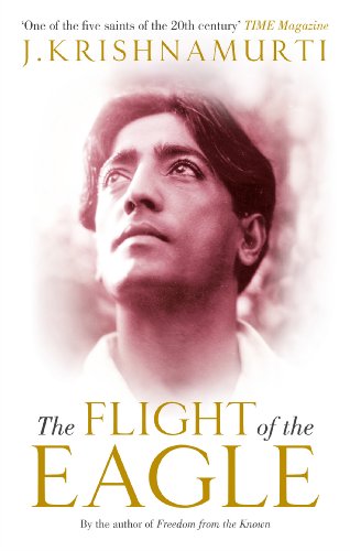 Book cover featuring a portrait of J. Krishnamurti looking upwards.