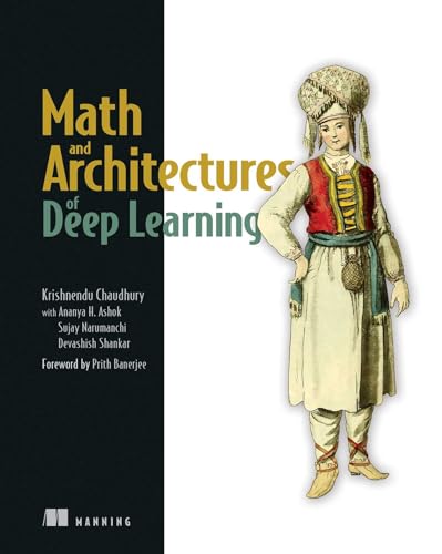 Book cover: "Math and Architectures of Deep Learning" with historical portrait.