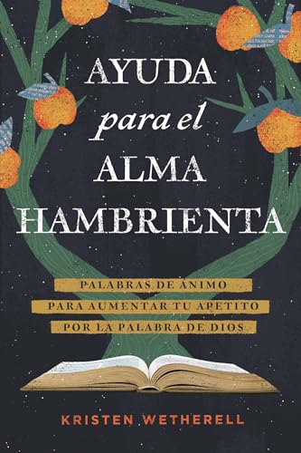 Book cover with oranges, butterflies, and an open Bible illustration.