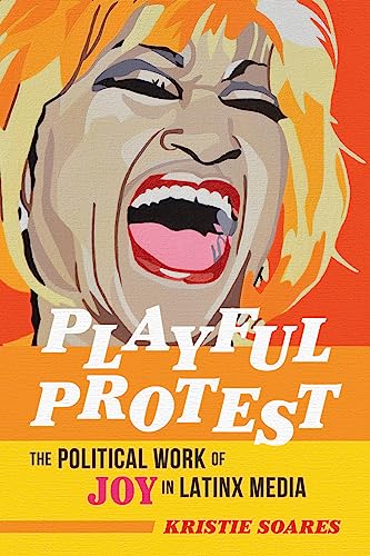 Book cover: woman laughing, bold text “Playful Protest” and author’s name.