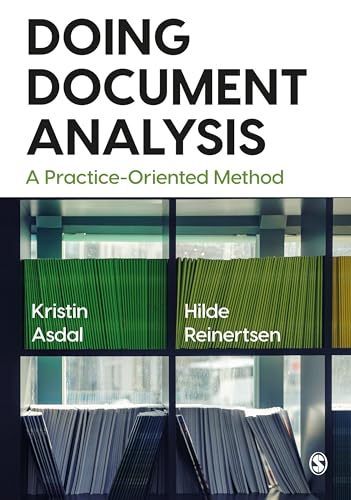 Book cover: "Doing Document Analysis" with shelves of files in background.