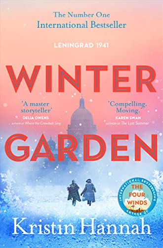 Book cover: "Winter Garden" with snowy landscape and two figures.