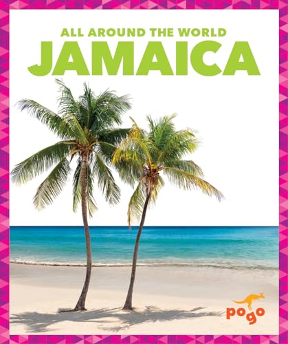 Book cover for “Jamaica” featuring palm trees and a beach scene.